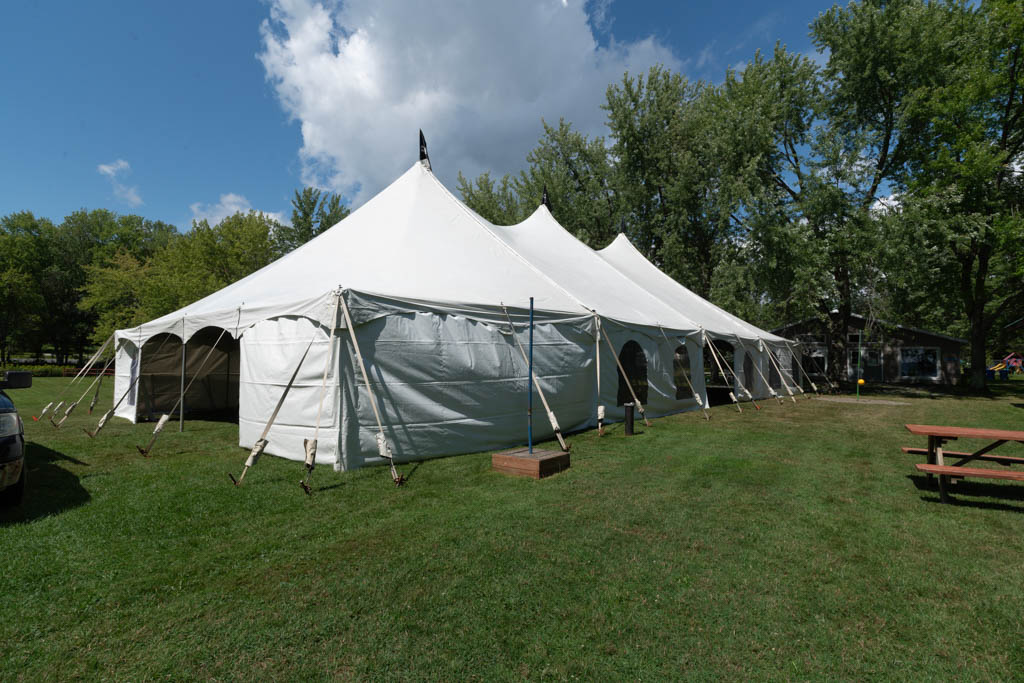 Tent up