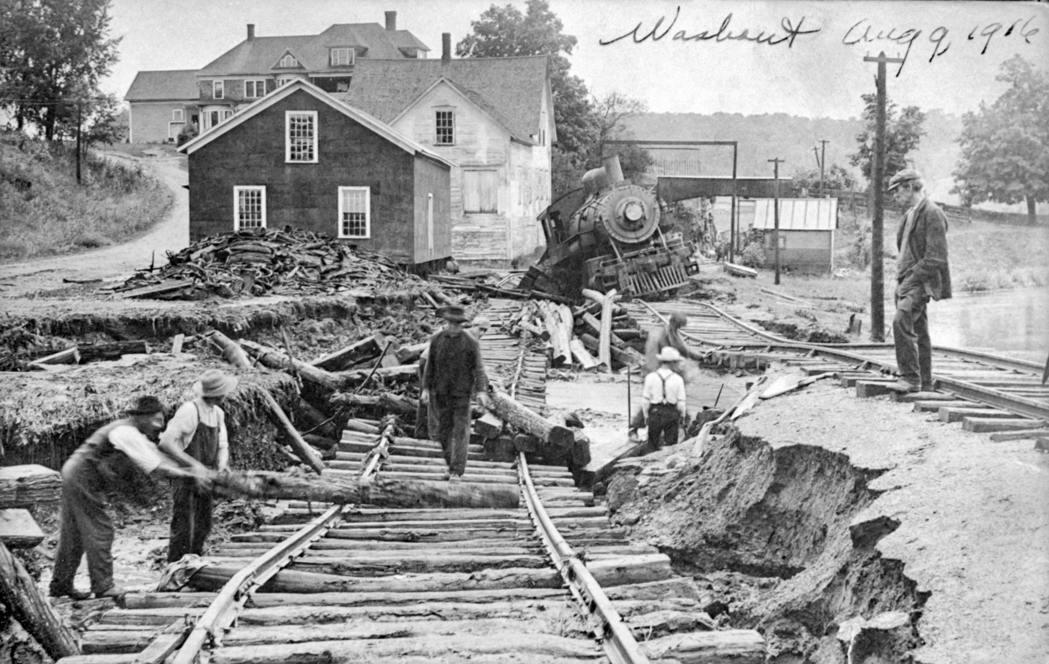 Railway washout then